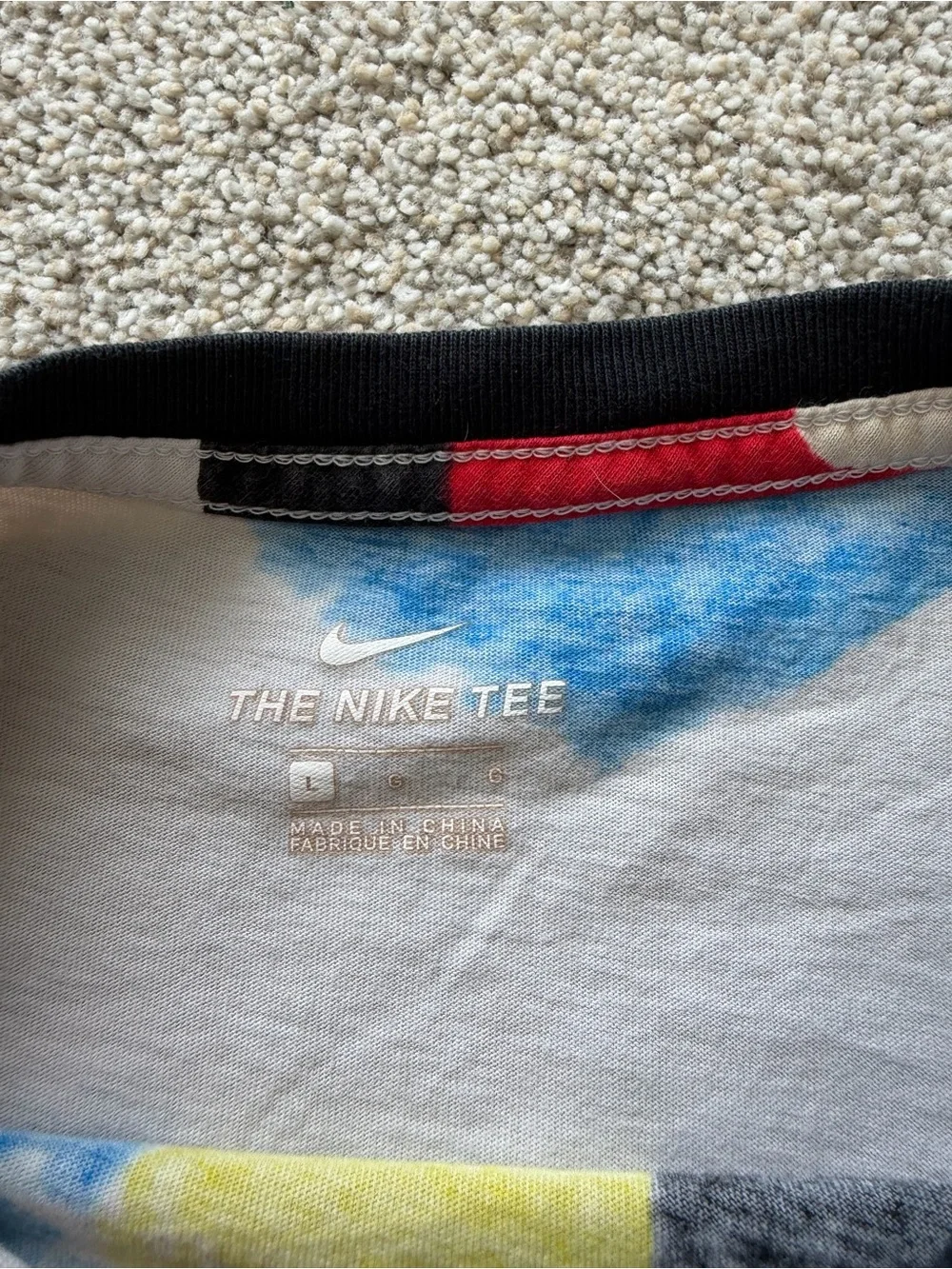 Boys Nike Abstract Graphic Tee- Size Large